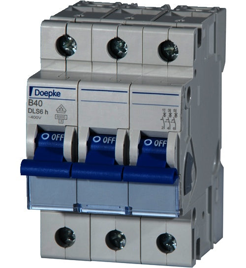 DOEPKE LS-Schalter B16A DLS-6H-B16-3-6-KA 6kA 3-polig 400V B-Charakteristik DLS-6H-B16-3-6-KA (09914113) afbeelding 1