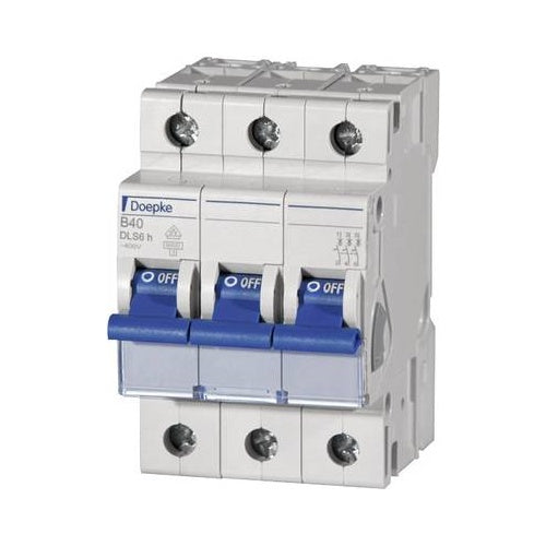 DOEPKE LS-Schalter B20A DLS-6H-B20-3-6-KA 6kA 3-polig 400V B-Charakteristik DLS-6H-B20-3-6-KA (09914114) afbeelding 1