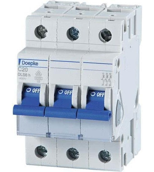 DOEPKE LS-Schalter C32A DLS-6H-C32-3-6-KA 6kA 3-polig 400V C-Charakteristik DLS-6H-C32-3-6-KA (09914296) afbeelding 1