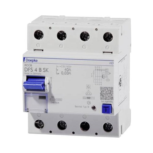 Doepke 09134998HD Fehlerstrom-Schutzschalter 4polig 80 A 0.5 A 400 V (09134998HD) afbeelding 1