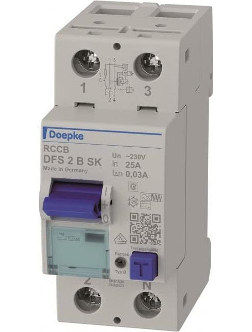 Doepke Fehlerstromschutzschalter DFS2 025-2/0,03-B SK (09124598) afbeelding 1