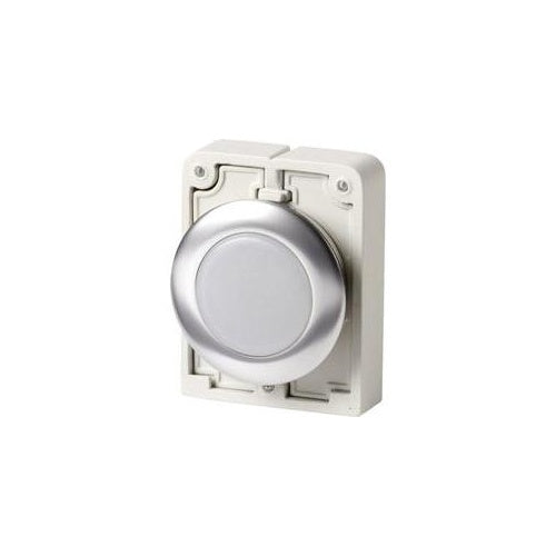 Eaton Leuchtmelder flach, rund, verchromt Weiß M30C-FL-W 1 St. (183287) - 4015081782284 - image 1