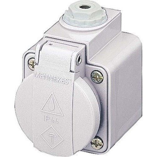 MENNEKES Elektrotechnik GmbH & Co. KG Aufbausteckdose Schuko 10081 16A2P+E 230V (10081) afbeelding 1