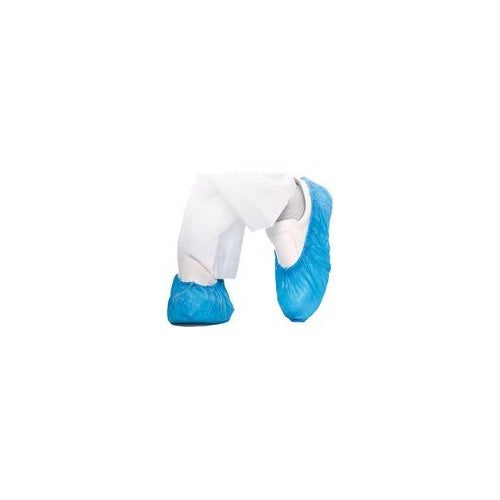 HYGOSTAR | CPE Overshoe HYGOMAT 2850H 0.06mm One Size | For Cleanroom Entry | Blue afbeelding 1