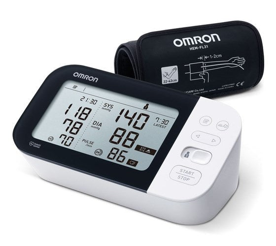OMRON  M7 Intelli Afib  Blutdruckmessgerät Oberarm (HEM-7380T1-EBK) afbeelding 1