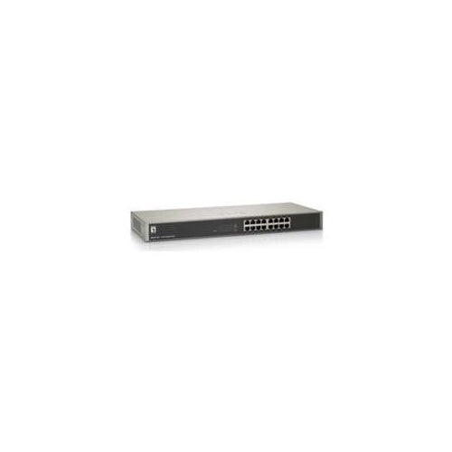 LevelOne GSW-1657 - Switch - 16 Anschlüsse - EN, Fast EN, Gigabit EN - 10Base-T, 100Base-TX, 1000Base-T - 1U (0524718) afbeelding 1