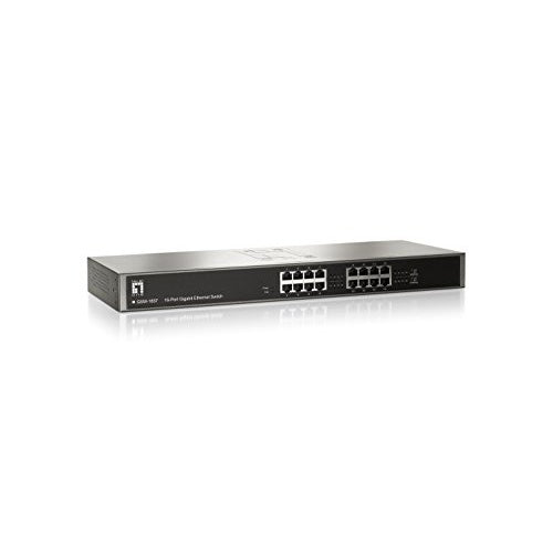 LevelOne GSW-1657 - Switch - 16 Anschlüsse - EN, Fast EN, Gigabit EN - 10Base-T, 100Base-TX, 1000Base-T - 1U (0524718) afbeelding 5
