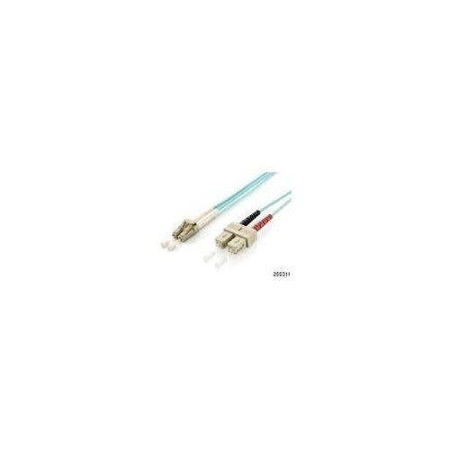 equip - Patch-Kabel - LC Multi-Mode (M) zu SC multi-mode (M) - 20,0m - Glasfaser - Duplex - 50/125 Mikrometer - OM3 - Türkis (255318) - 4015867162323 - image 1