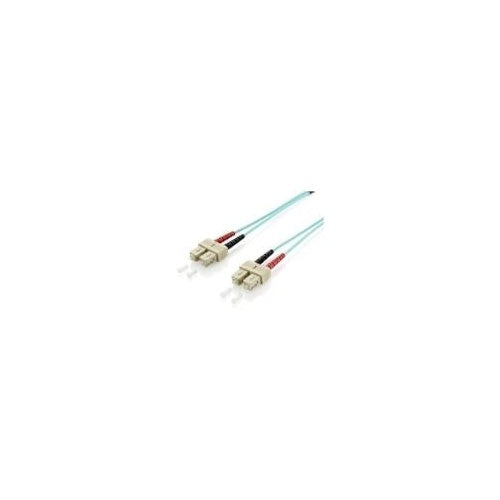 equip - Patch-Kabel - SC multi-mode (M) zu SC multi-mode (M) - 20,0m - Glasfaser - Duplex - 50/125 Mikrometer - OM3 - Türkis (255328) - 4015867162453 - image 1