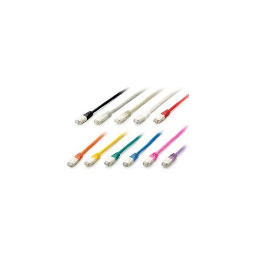 equip Pro - Patch-Kabel - RJ-45 (M) zu RJ-45 (M) - 20,0m - SFTP - CAT 6a - halogenfrei, geformt, verseilt - lila (605659) afbeelding 1