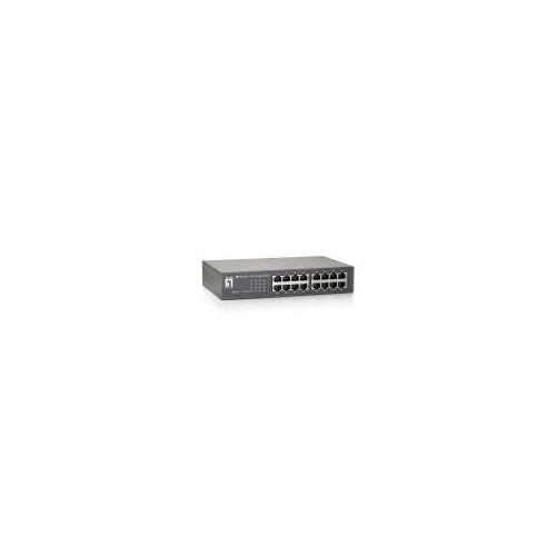 16-Port Gigabit Ethernet Switch, 10/100/1000Mbps Hersteller: LEVELONE (GEU-1621) afbeelding 1