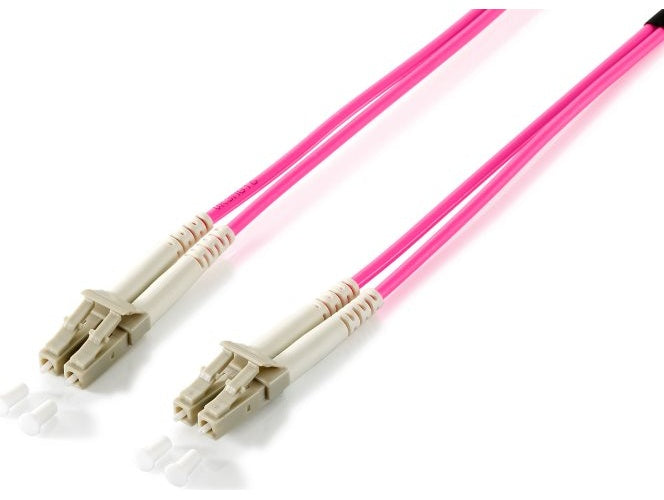 equip Pro - Patch-Kabel - LC Multi-Mode (M) zu LC Multi-Mode (M) - 20,0m - Glasfaser - Duplex - 50/125 Mikrometer - OM4 - halogenfrei - violett (255518) afbeelding 1