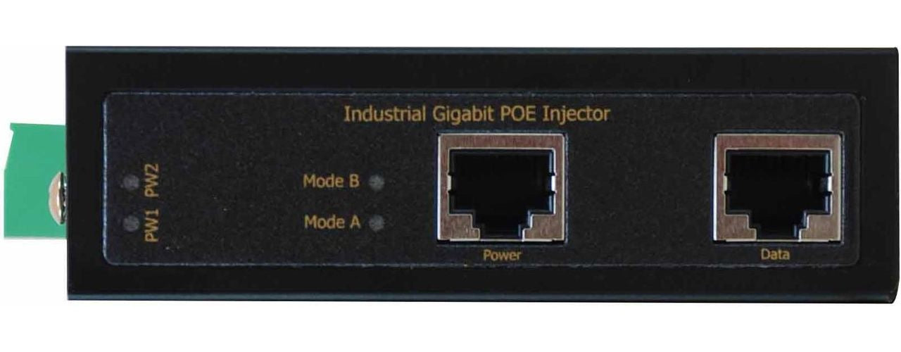 LevelOne IGP-0101 - Gigabit Ethernet - 10,100,1000 Mbit/s - Voll - Schwarz - PoE - Leistung - EN60950-1Ç EN55022/24 - EN50155 - EN55011 - EN50121-3-2 EN60068-2-7 - EN60068-2-27 - EN60068-2-32 (IGP-0101) afbeelding 1