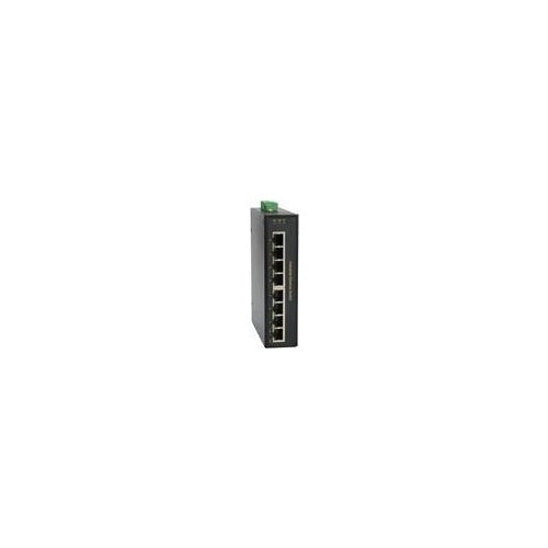 LevelOne IFP-0801 - Switch - 8 x 10/100 (4 PoE+) - Desktop, an DIN-Schiene montierbar, wandmontierbar - PoE+ (126 W) - Gleichstrom afbeelding 1