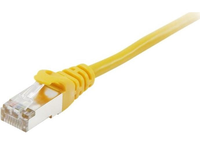 equip - Patch-Kabel - RJ-45 (M) bis RJ-45 (M) - 30,0m - SFTP, PiMF - CAT 6a - geformt, verseilt - Gelb (606311) afbeelding 1