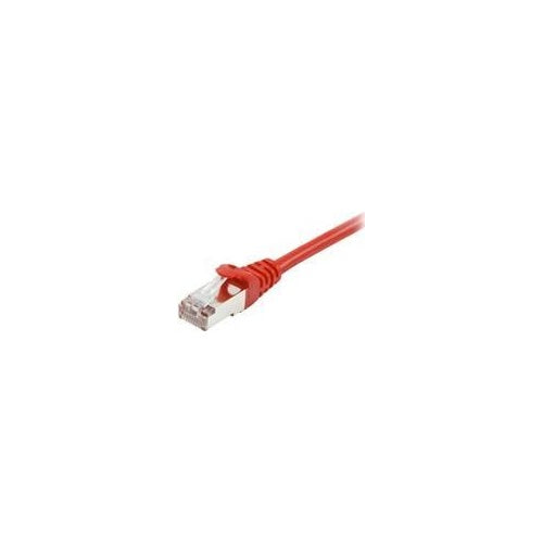 equip - Patch-Kabel - RJ-45 (M) bis RJ-45 (M) - 30,0m - SFTP, PiMF - CAT 6a - geformt, verseilt - Rot (606511) afbeelding 1