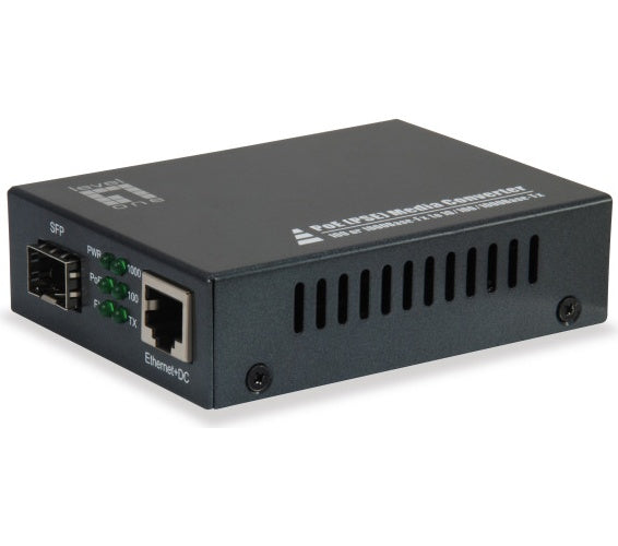 LevelOne GVT-2012 - Medienkonverter - GigE - 10Base-T, 1000Base-SX, 100Base-TX, 1000Base-T - RJ-45 / SFP (mini-GBIC) afbeelding 1