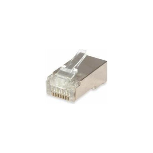 equip Pro - Netzwerkanschluss - RJ-45 (M) - abgeschirmt - CAT 6 - durchsichtig (Packung mit 100) (121181) afbeelding 1