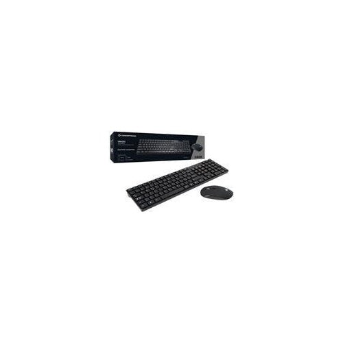 Conceptronic ORAZIO - Tastatur-und-Maus-Set - kabellos - 2.4 GHz - Spanisch - Schwarz (ORAZIO01ES) - 4015867208632 - image 1