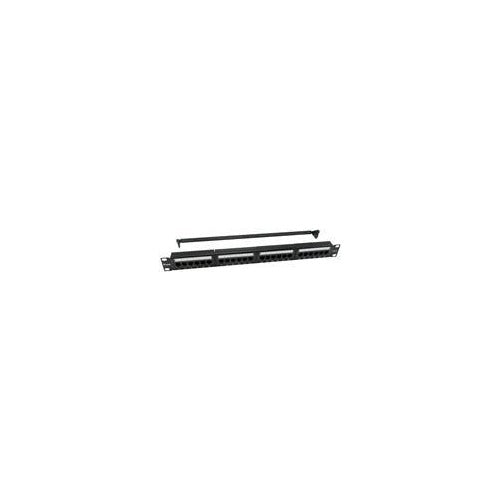 equip Pro - Patch Panel - CAT 6 - RJ-45 X 24 - Schwarz - 1U - 48.3 cm (19") - 4015867223079 - image 1
