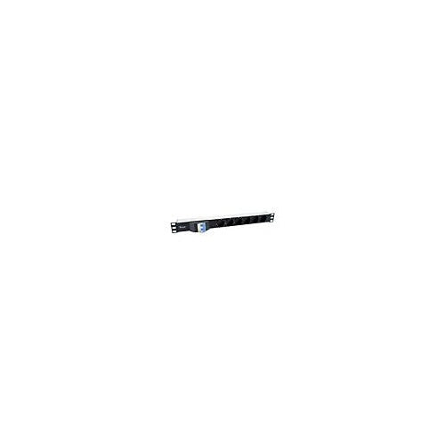 equip Pro - Stromverteilungseinheit (Rack - einbaufähig) - Wechselstrom 220-240 V - 3500 Watt - Eingabe, Eingang CEE 7/7 - Ausgangsanschlüsse: 6 (CEE 7/7) - 1U - 48,3 cm (19") - 1,8m - Deutschland - Schwarz, Silber (333312) afbeelding 2