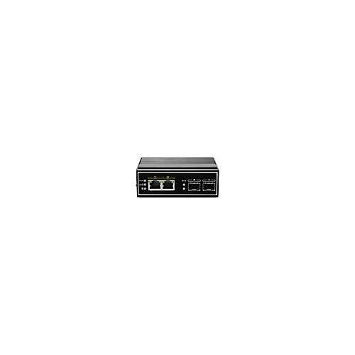 LevelOne IGP-0431 - Switch - unmanaged - 2 x 10/100/1000 (PoE) + 2 x Gigabit SFP - an DIN-Schiene montierbar - PoE - DC power afbeelding 2