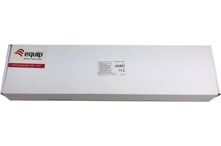 Equip 327316 16-Port Cat.5e Geschirmtes Patch Panel - Hellgrau - 10/100/1000Base-T(X) - Schnelles Ethernet - Gigabit Ethernet - RJ-45 - Gold - Cat5e - Grau (327316NEUEVERSION) afbeelding 1