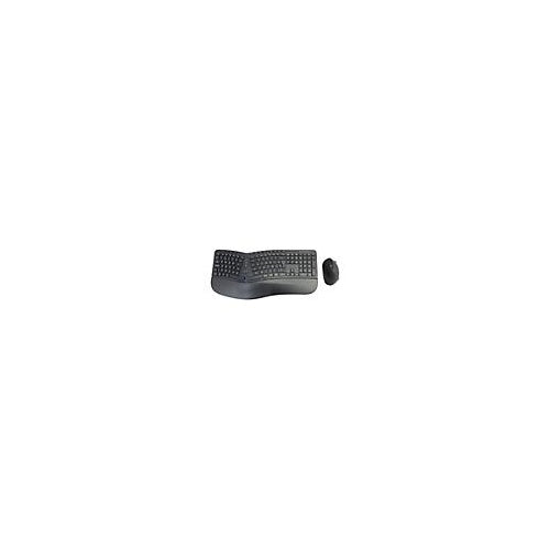Conceptronic ORAZIO02ES ERGO - Tastatur-und-Maus-Set - kabellos - 2.4 GHz - Spanisch - Schwarz afbeelding 2