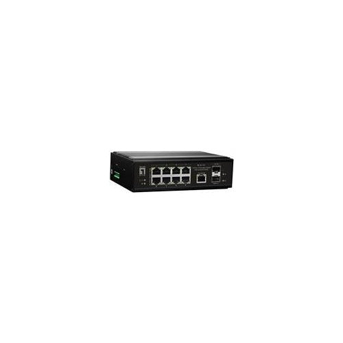 LevelOne IGP-1061 - Switch - -40 °C bis 75 °C - managed - 2 x 10/100/1000 (PoE++) + 6 x 10/100/1000 (PoE+) + 2 x Gigabit SFP - Desktop, an DIN-Schiene montierbar, wandmontierbar - PoE++ (360 W) - DC power afbeelding 1