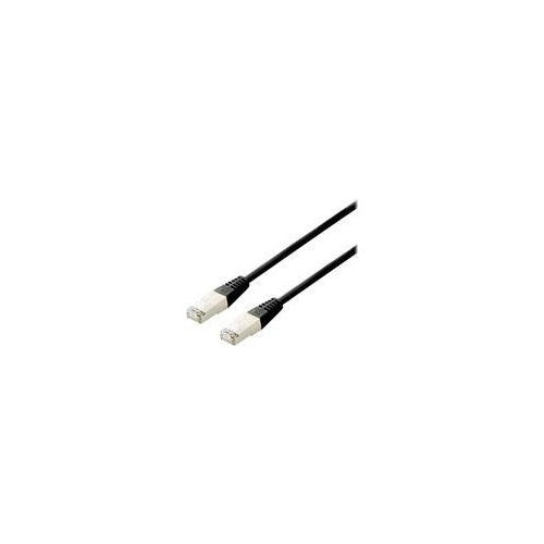 equip - Patch-Kabel - RJ-45 (W) zu RJ-45 (W) - 5 m - S/FTP - CAT 6a - halogenfrei, verseilt - Schwarz afbeelding 1