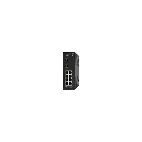 LevelOne Switch 10x GE IGS-2110P 2xSFP 8x PoE Outputs - Switch (IGS-2110P) afbeelding 1