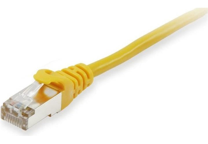 equip - Patch-Kabel - RJ-45 (M) zu RJ-45 (M) - 25,0m - S/FTP, PiMF - CAT 6a - halogenfrei, geformt, verseilt - Gelb (606313) afbeelding 1