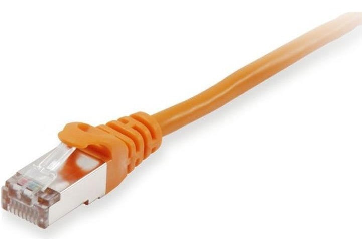 equip - Patch-Kabel - RJ-45 (M) zu RJ-45 (M) - 25,0m - S/FTP, PiMF - CAT 6a - halogenfrei, geformt, verseilt - orange (606613) afbeelding 1