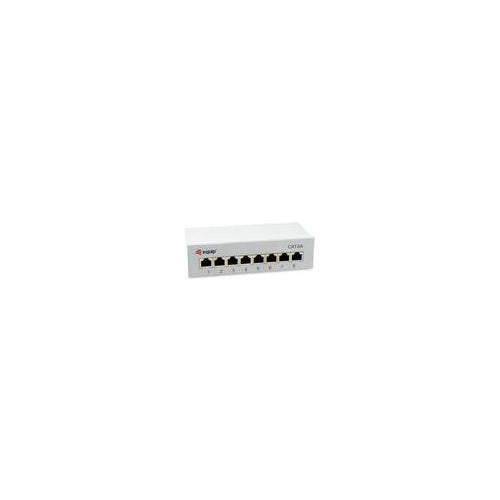 Equip Patchpanel 8x RJ45 Cat6A 19" FTP 1HE Premium hellgrau - FTP - RJ-45 (326521) afbeelding 1