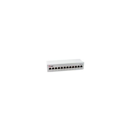 Equip Patchpanel 12x RJ45 Cat6A 19" FTP 1HE Premium hellgrau - FTP - RJ-45 (326522) afbeelding 1