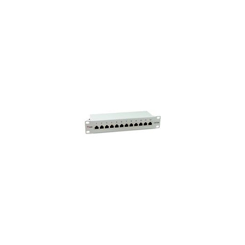 Equip Patchpanel 12x RJ45 Cat6A 10" FTP 1HE Premium hellgrau - FTP - RJ-45 (326523) afbeelding 1