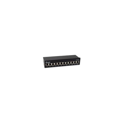 Equip Patchpanel 12x RJ45 Cat6A 19" FTP 1HE Premium schwarz - FTP - RJ-45 (326622) afbeelding 1