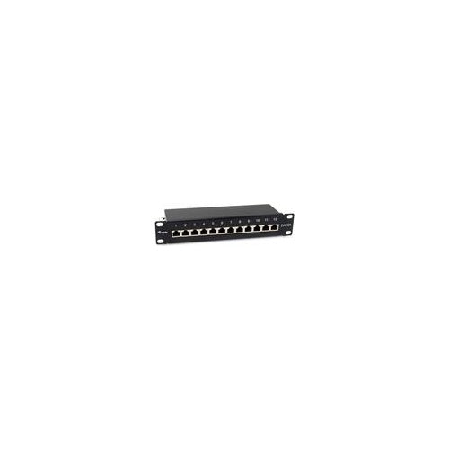Equip Patchpanel 12x RJ45 Cat6A 10" FTP 1HE Premium schwarz - FTP - RJ-45 (326623) afbeelding 1