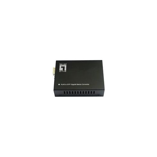 LevelOne Konverter GVT-2015 10/100/1000T>RJ45 to SFP 60W sw - Converter - 0,1 Gbps (GVT-2015) afbeelding 1