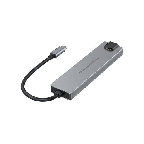 Conceptronic Dock 6-in-1 USB-C->HDMI 2xUSB-A USB-C GbE 140W (DONN29G) afbeelding 2
