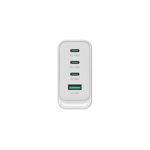 Conceptronic Ladegerät 4Port 100W 3xUSB-C 1xUSB-A weiß (ALTHEA22W100) afbeelding 3