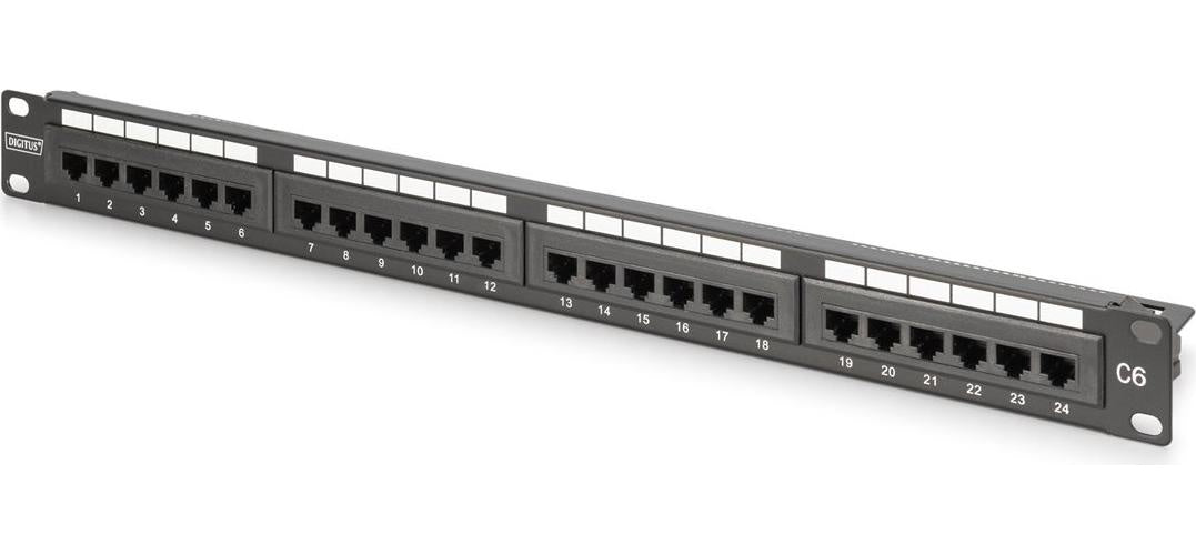 DIGITUS CAT 6 Klasse E Patch Panel ungeschirmt - Patch-Panel (DN-91624U-CR) afbeelding 1