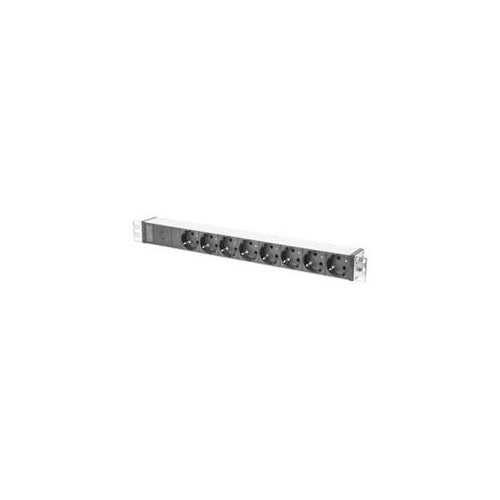 DIGITUS Professional DN-95410-R - Steckdosenleiste (Rack - einbaufähig) - Wechselstrom 220-240 V - 4000 Watt - Eingabe, Eingang IEC 60320 C14 - Ausgangsanschlüsse: 8 (CEE 7/7) - 1U - 48.3 cm (19") - 2 m Schnur - Rot - 4016032369721 - image 1