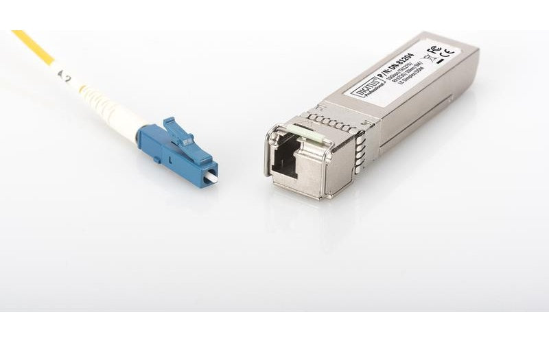 Assmann/Digitus SFP+10 Gbps Bi-dir. Modul,10km SFP+10 Gbps Bi-direktional Modul, Singlemode 10km, Tx1270/Rx1330, LC Simplex Stecker, mit DDM Feature (DN-81204) afbeelding 1