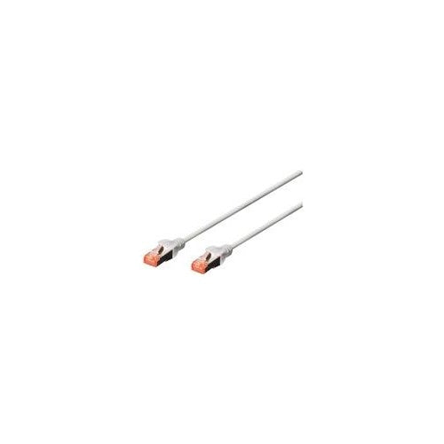 DIGITUS Professional - Patch-Kabel - RJ-45 (M) bis RJ-45 (M) - 3,0m - SFTP, PiMF - CAT 6 - IEEE 802,3 - geschirmt, halogenfrei, ohne Haken, verseilt - Grau (Packung mit 10) (DK-1644-030-10) afbeelding 1