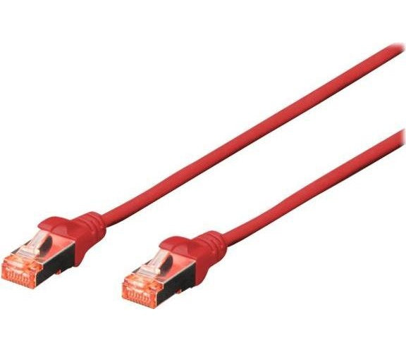 DIGITUS | Patch Cable DK-1644-020-R-10 2.0m SFTP PiMF Cat6 - RJ45 Male To Male | IEEE 802.3 | Red 10-Pack afbeelding 1