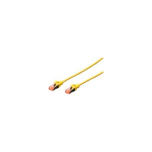 DIGITUS Professional - Patch-Kabel - RJ-45 (M) bis RJ-45 (M) - 2,0m - SFTP, PiMF - CAT 6 - IEEE 802,3 - geschirmt, halogenfrei, ohne Haken, verseilt - Gelb (Packung mit 10) (DK-1644-020-Y-10) afbeelding 1
