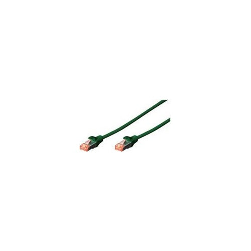 DIGITUS Professional - Patch-Kabel - RJ-45 (M) bis RJ-45 (M) - 3,0m - SFTP, PiMF - CAT 6 - IEEE 802,3 - geschirmt, halogenfrei, ohne Haken, verseilt - grün (Packung mit 10) (DK-1644-030-G-10) afbeelding 1