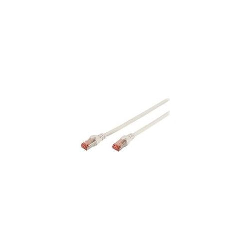 DIGITUS Professional - Patch-Kabel - RJ-45 (M) bis RJ-45 (M) - 5,0m - SFTP, PiMF - CAT 6e - IEEE 802,3 - halogenfrei, geformt, ohne Haken - weiß (Packung mit 10) (DK-1644-050-WH-10) afbeelding 1