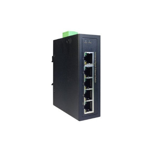 DIGITUS DN-651107 - Switch - industrial, gigabit - unmanaged - 5 x 10/100/1000 - an DIN-Schiene montierbar (DN-651107) afbeelding 2